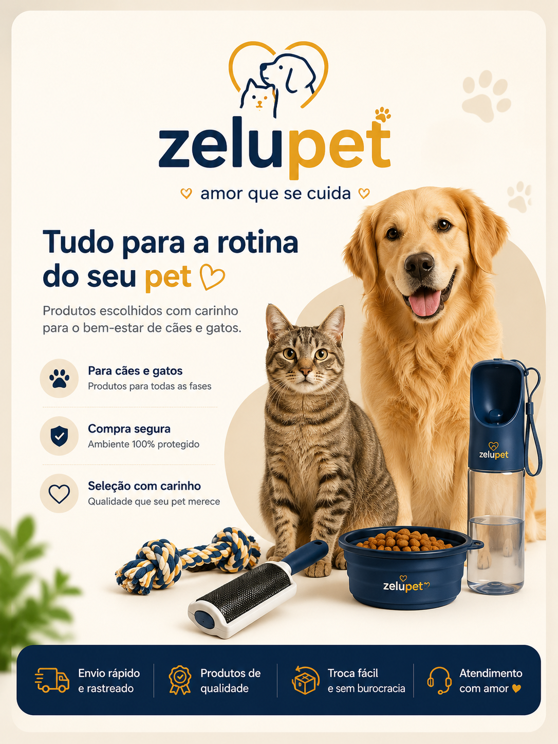 Tudo para deixar seu pet ainda mais feliz.